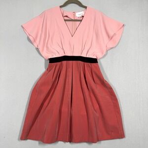 Pomander Place Tuckernuck Dress Womens Small Pink Velvet Isabelle Feminine Date